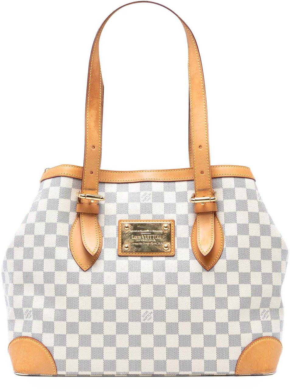 Louis Vuitton Damier Azur Hampstead MM Wit