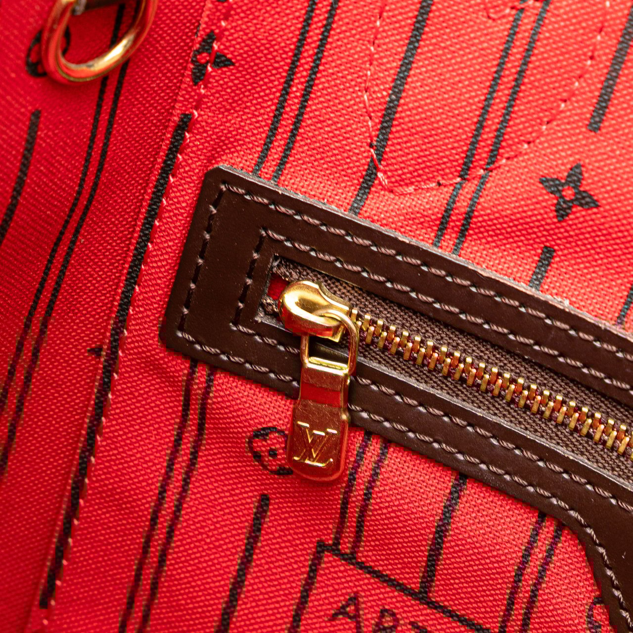 Louis Vuitton Damier Ebene Neverfull PM Bruin