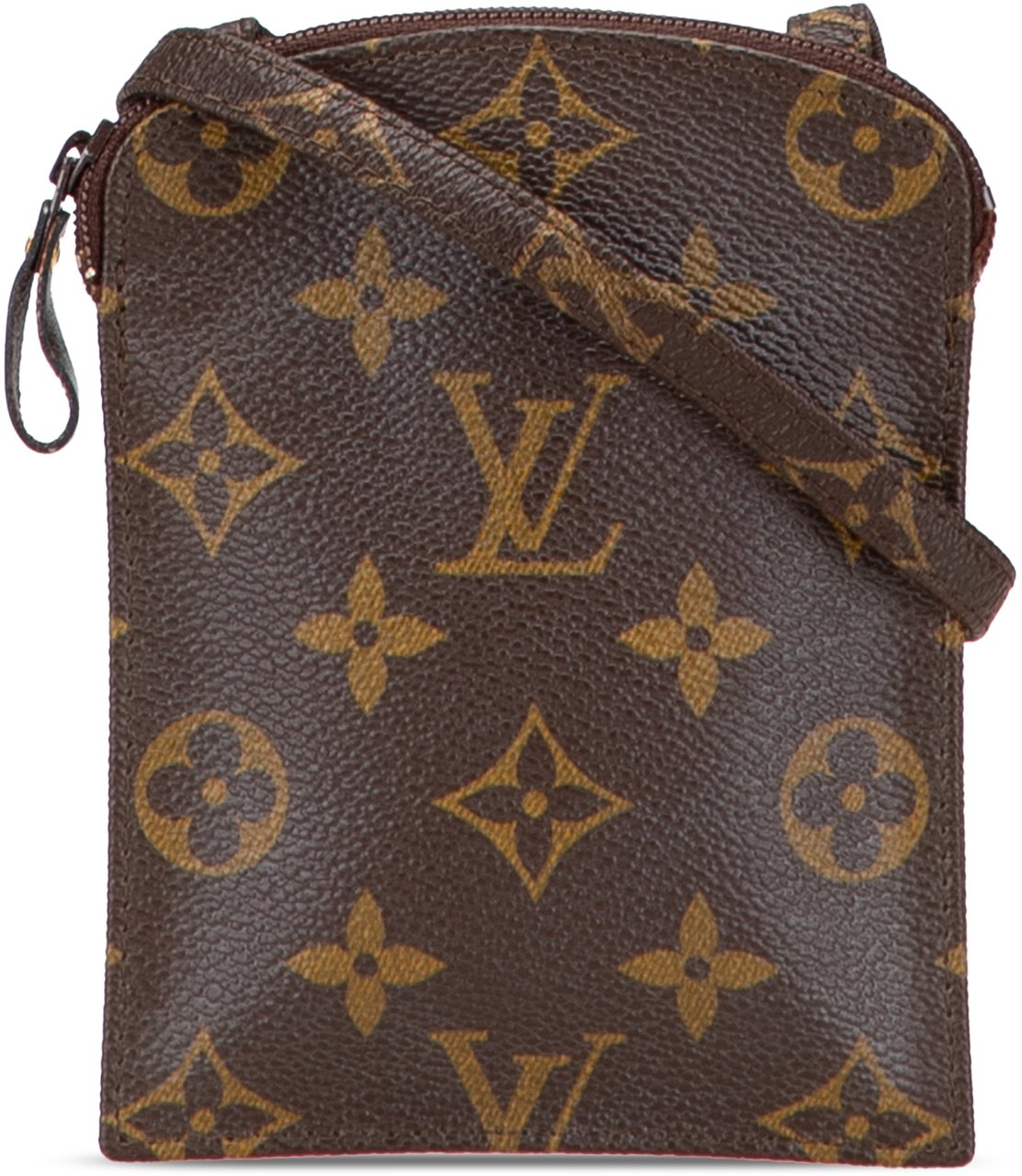 Louis Vuitton Monogram Pochette Secret Passport Holder Bruin