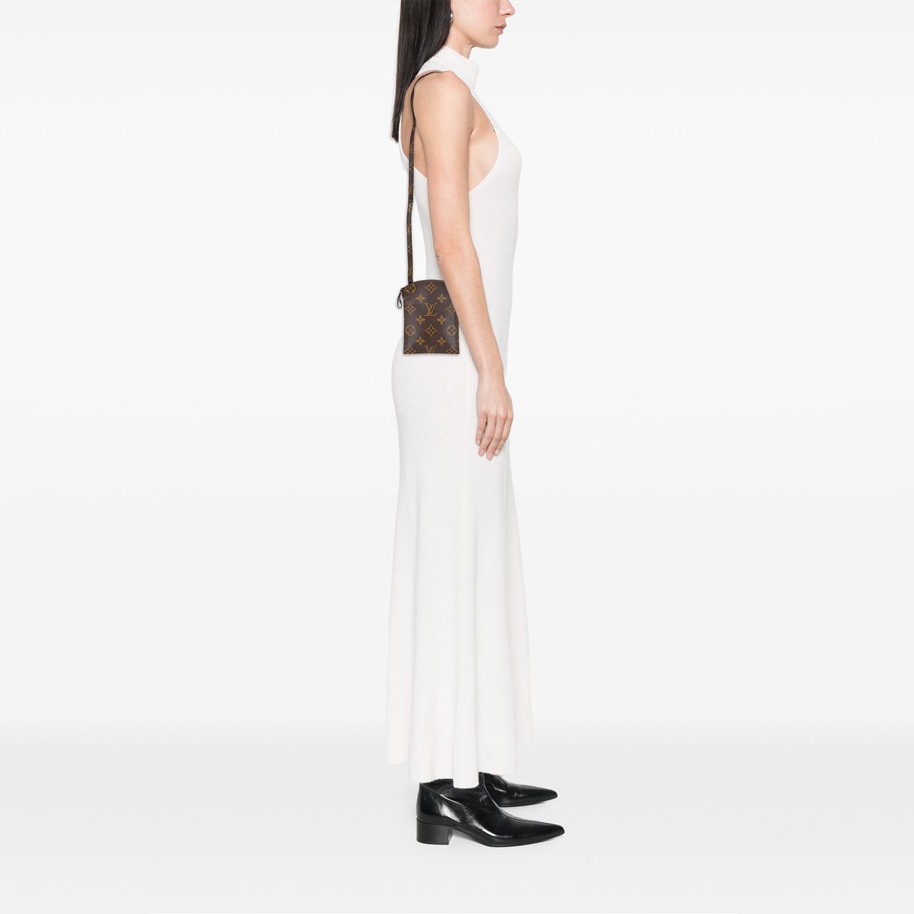 Louis Vuitton Monogram Pochette Secret Passport Holder Bruin