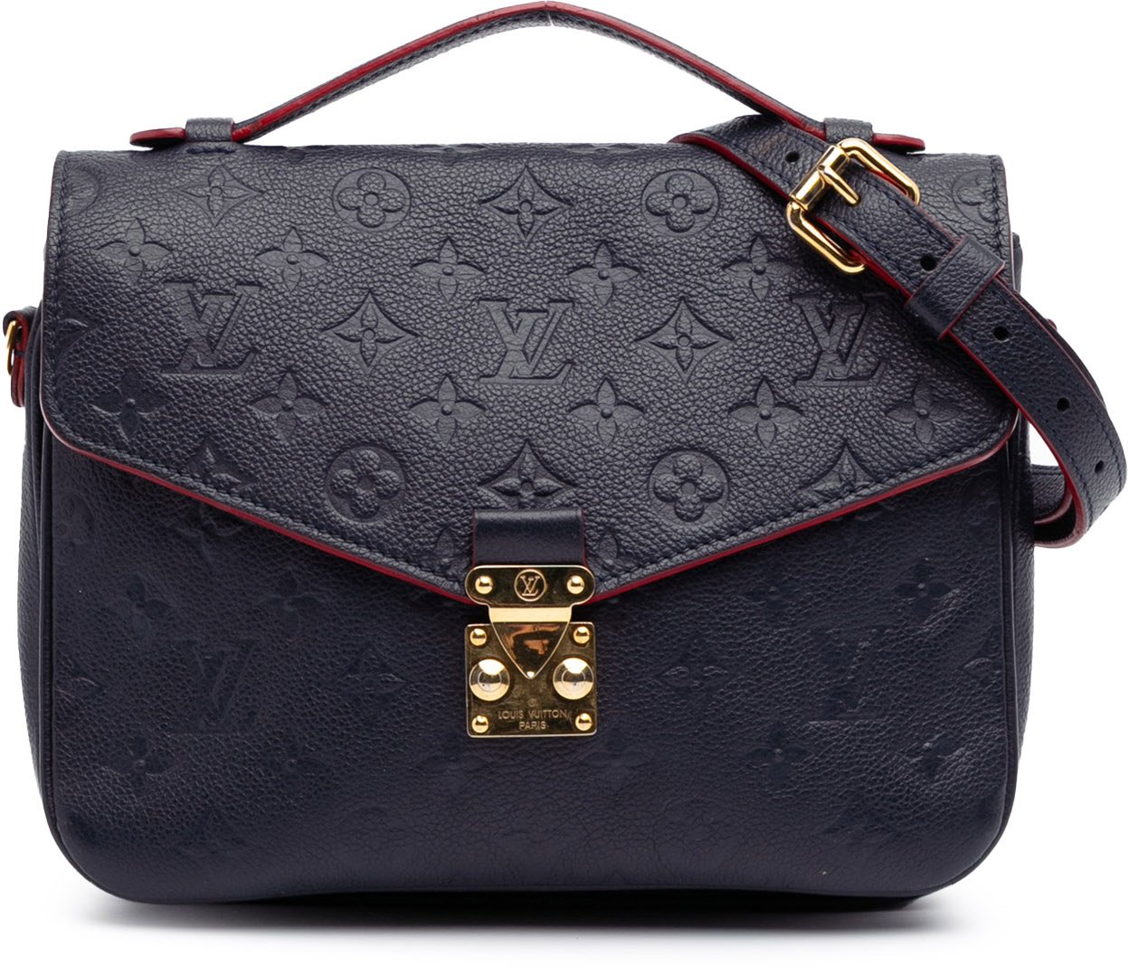 Louis Vuitton Monogram Empreinte Pochette Metis Blauw
