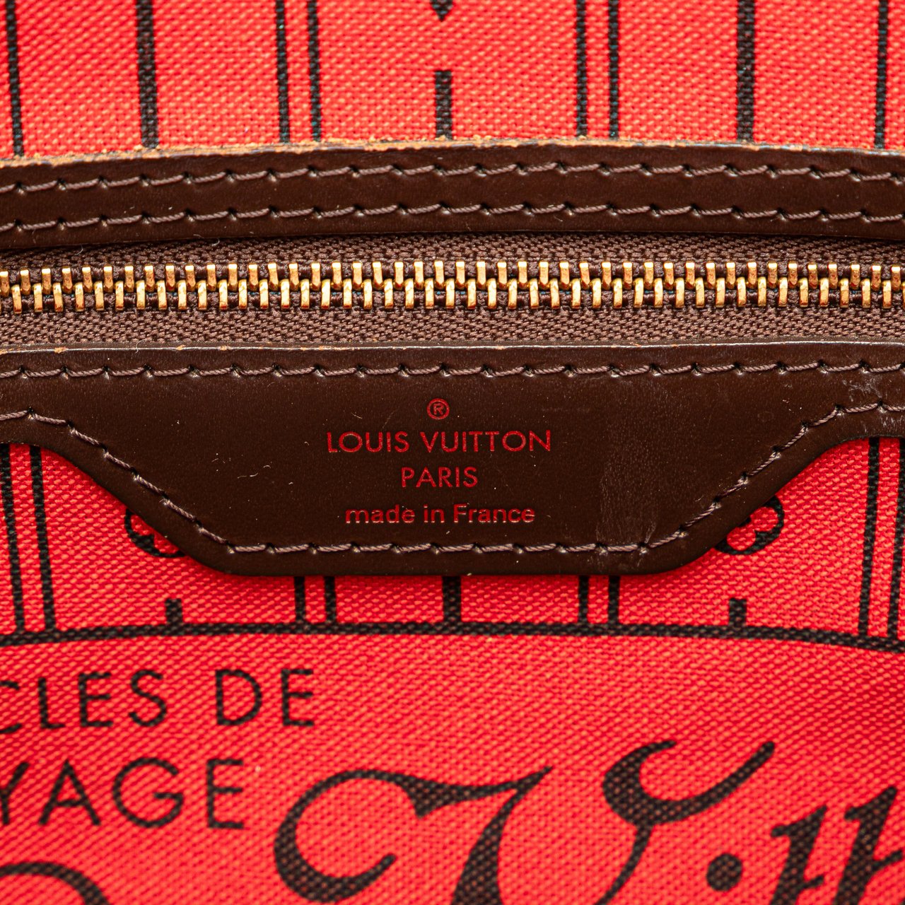 Louis Vuitton Damier Ebene Neverfull PM Bruin