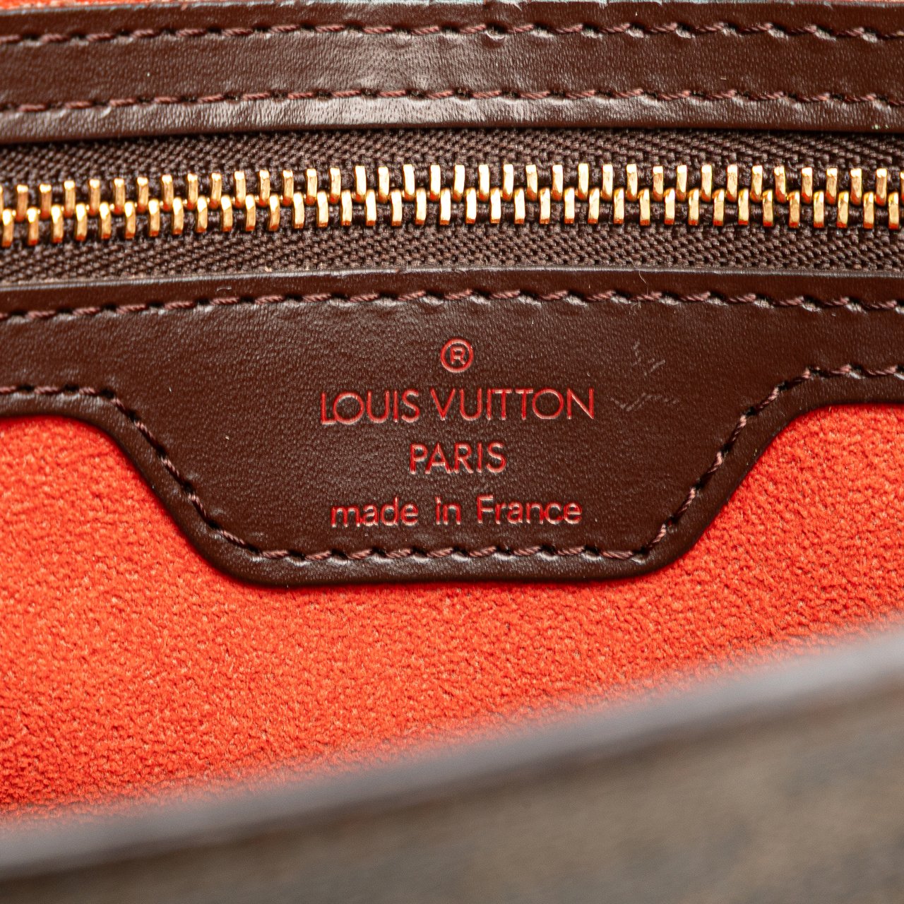 Louis Vuitton Damier Ebene Venice Sac Plat Bruin