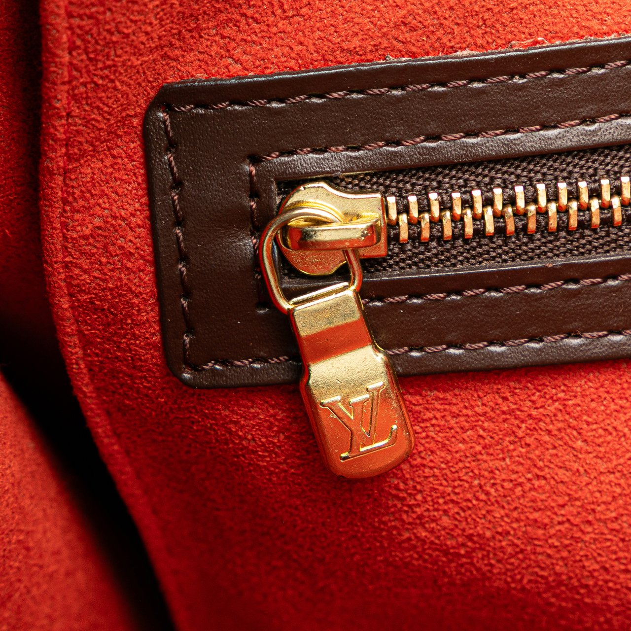 Louis Vuitton Damier Ebene Venice Sac Plat Bruin