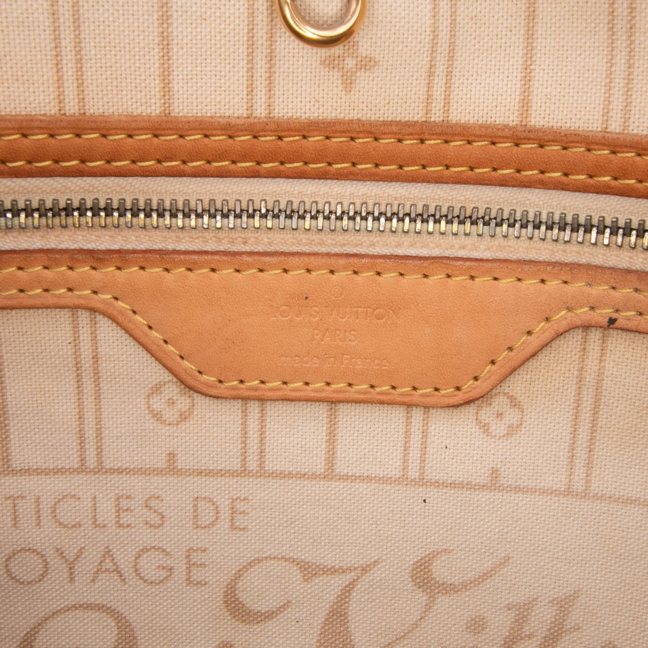 Louis Vuitton Damier Azur Neverfull GM Wit