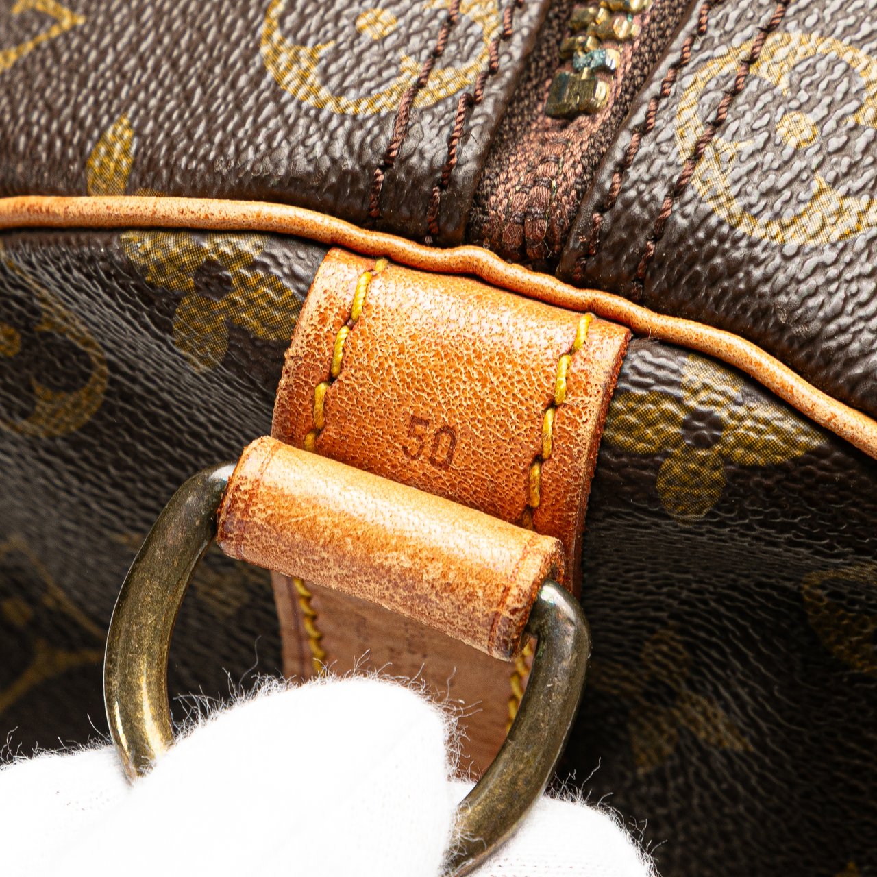 Louis Vuitton Monogram Keepall Bandouliere 50 Bruin