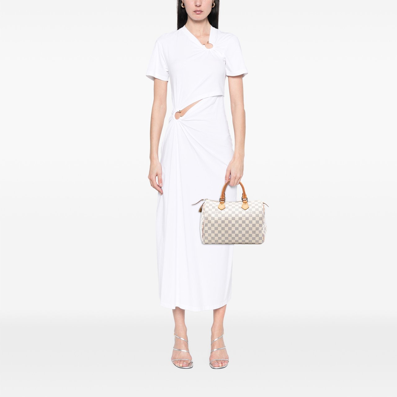 Louis Vuitton Damier Azur Speedy 30 Wit