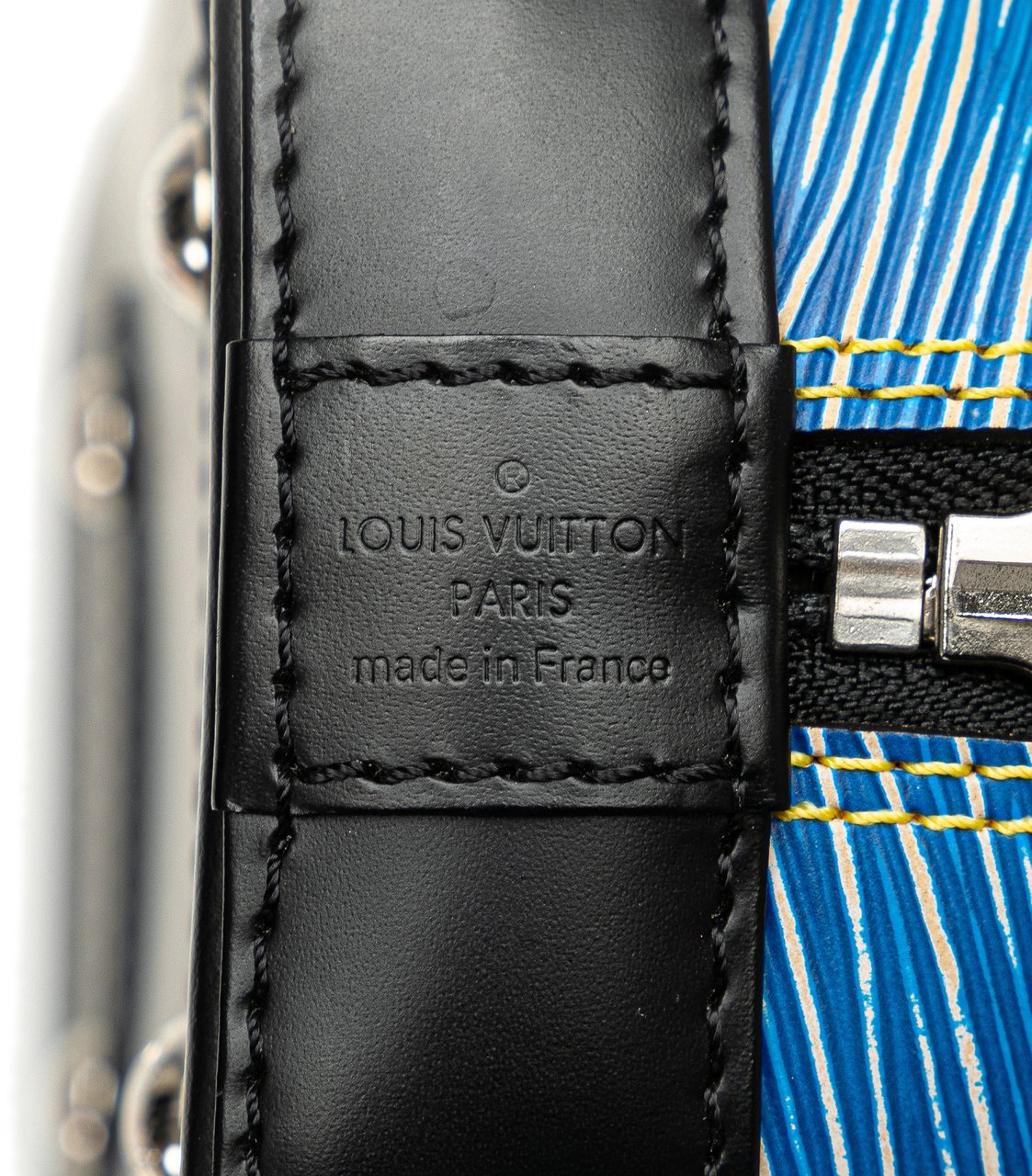 Louis Vuitton Epi Denim Alma BB Blauw