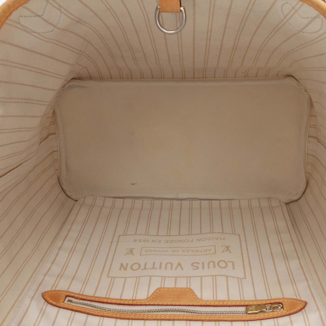 Louis Vuitton Damier Azur Neverfull MM Wit