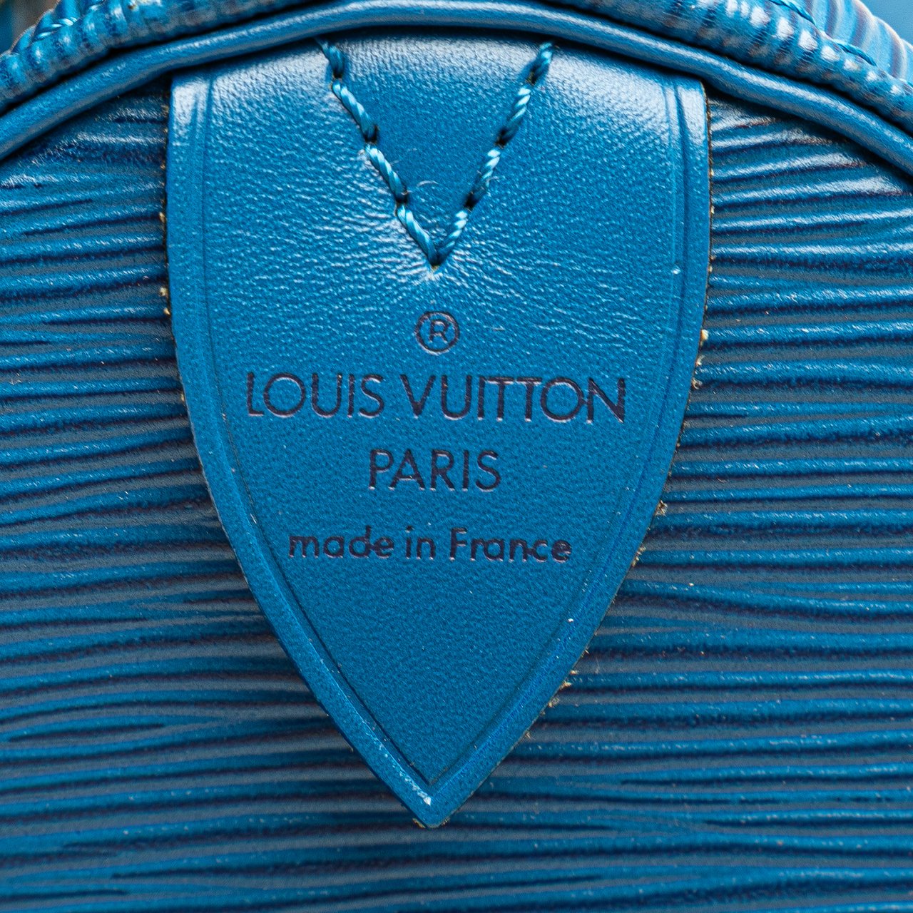 Louis Vuitton Epi Speedy 30 Blauw