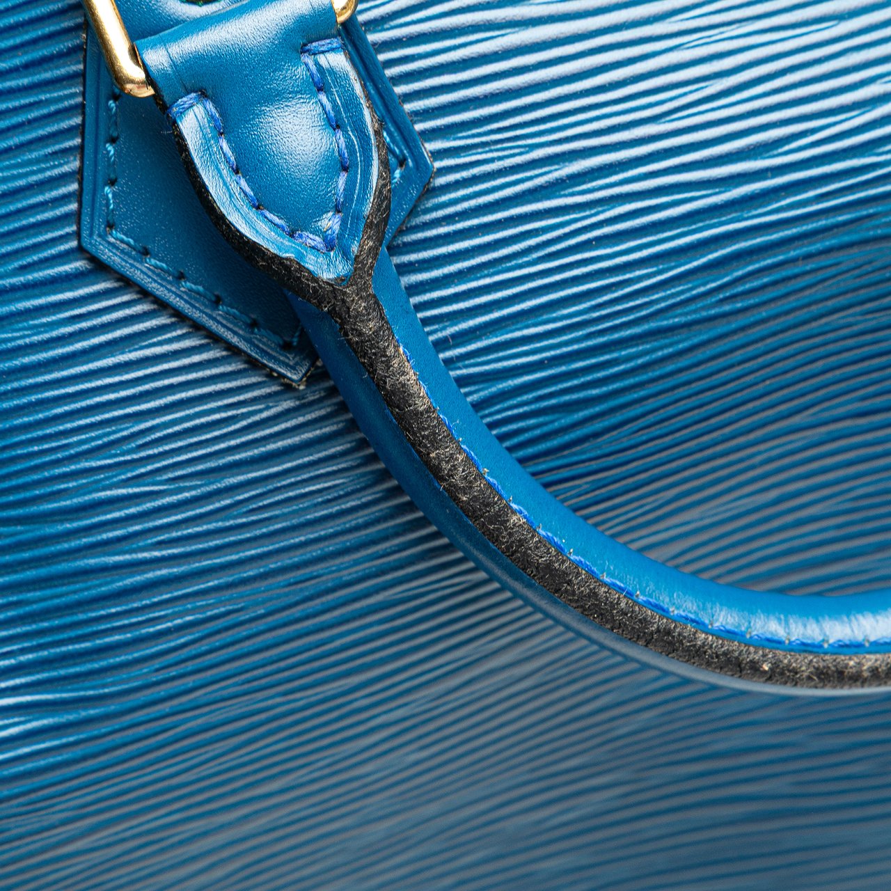 Louis Vuitton Epi Speedy 30 Blauw