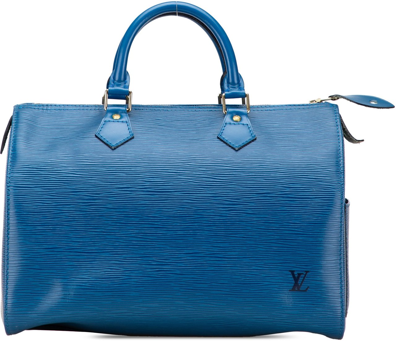 Louis Vuitton Epi Speedy 30 Blauw