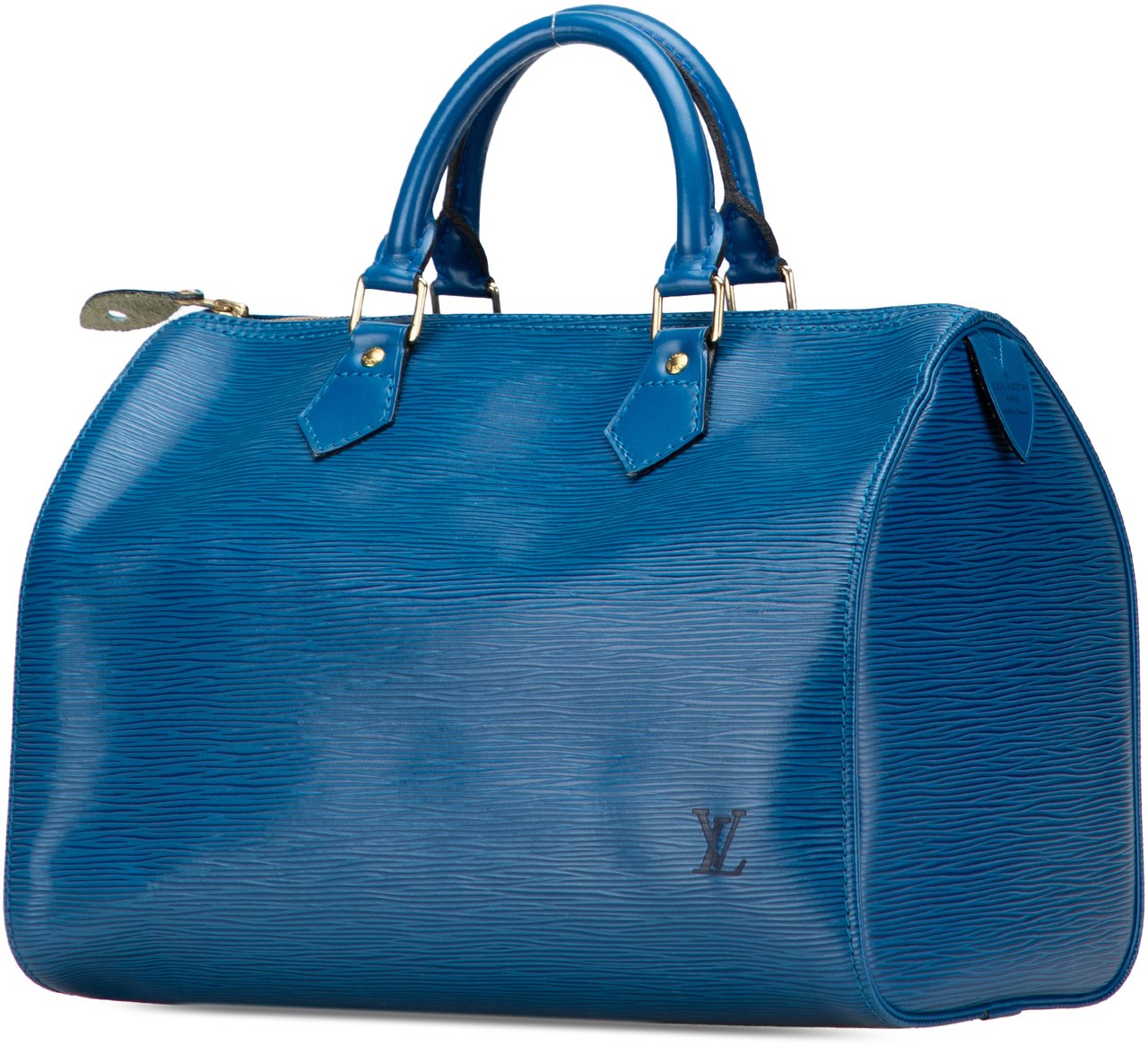 Louis Vuitton Epi Speedy 30 Blauw