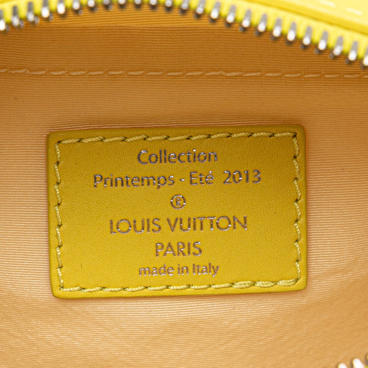 Louis Vuitton Damier Optic Mesh Sequins Cube Speedy Geel