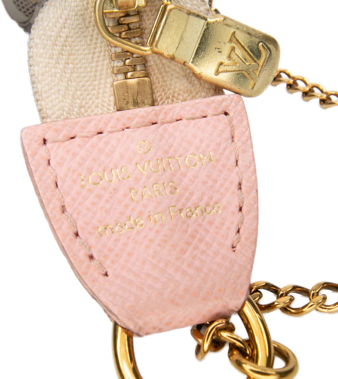 Louis Vuitton Damier Azur Christmas Birds Mini Pochette Accessoires Wit