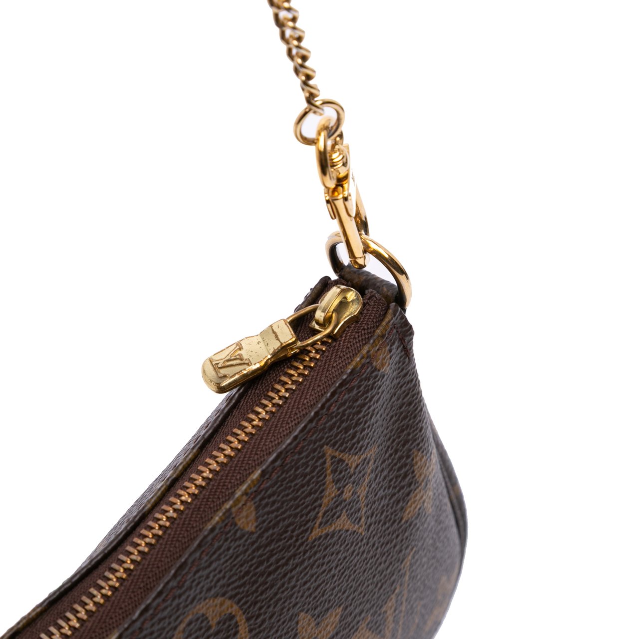 Louis Vuitton Monogram Mini Pochette Accessoires Bruin