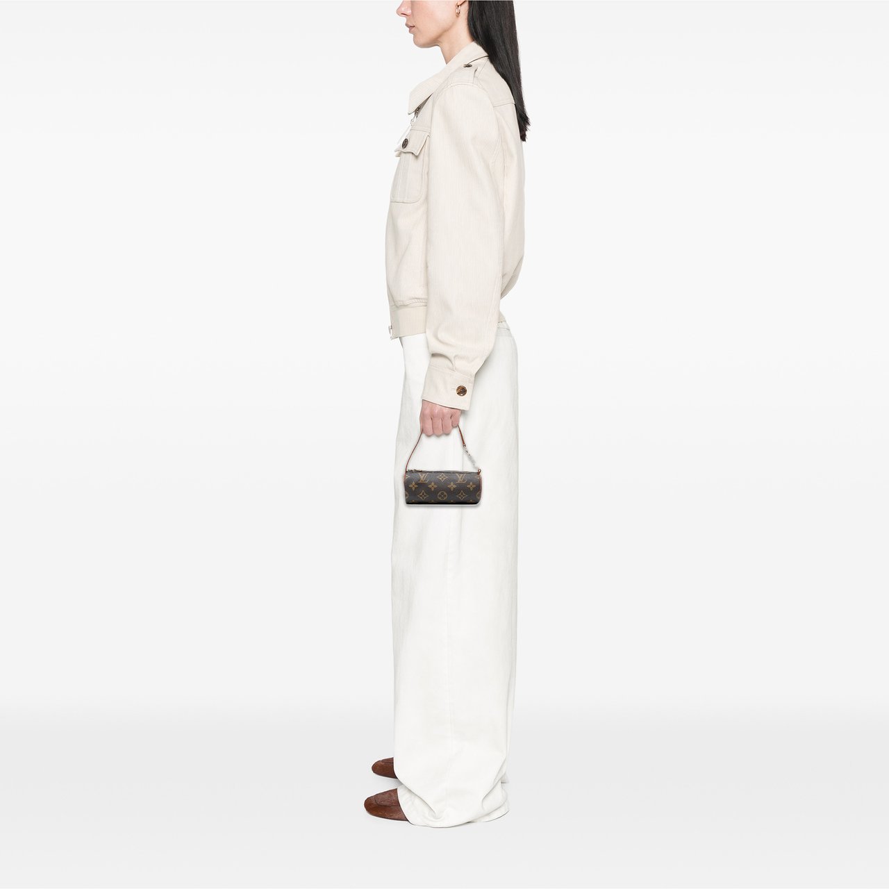 Louis Vuitton Monogram Papillon Pochette Bruin