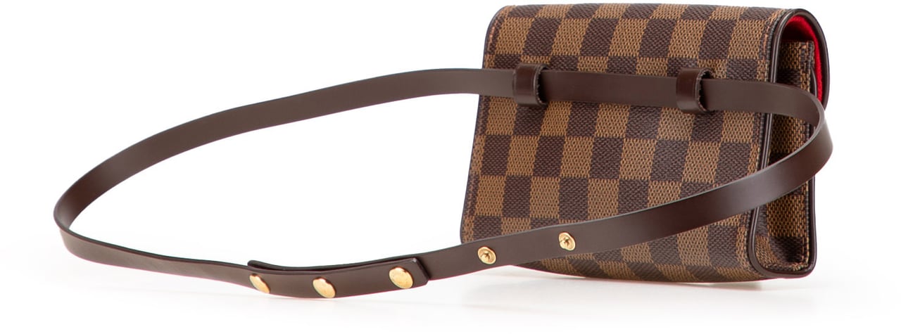 Louis Vuitton Damier Ebene Pochette Florentine Bruin
