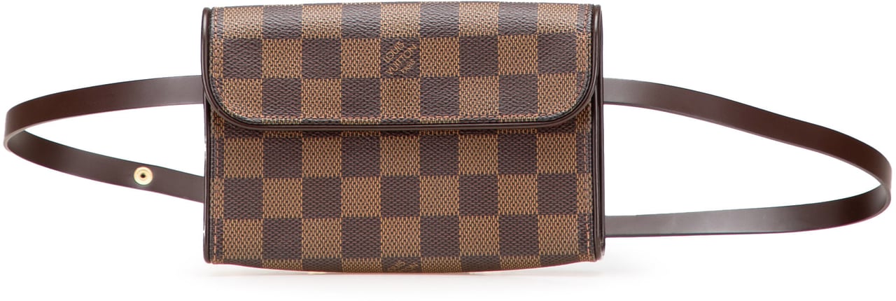 Louis Vuitton Damier Ebene Pochette Florentine Bruin