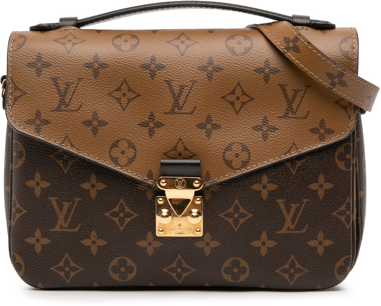 Louis Vuitton Monogram Reverse Pochette Metis Bruin