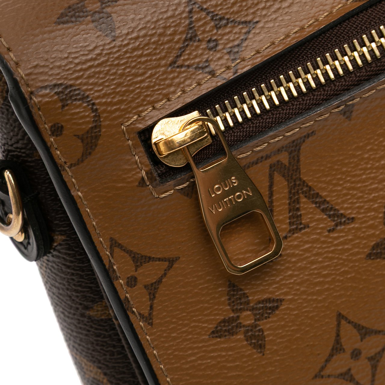 Louis Vuitton Monogram Reverse Pochette Metis Bruin
