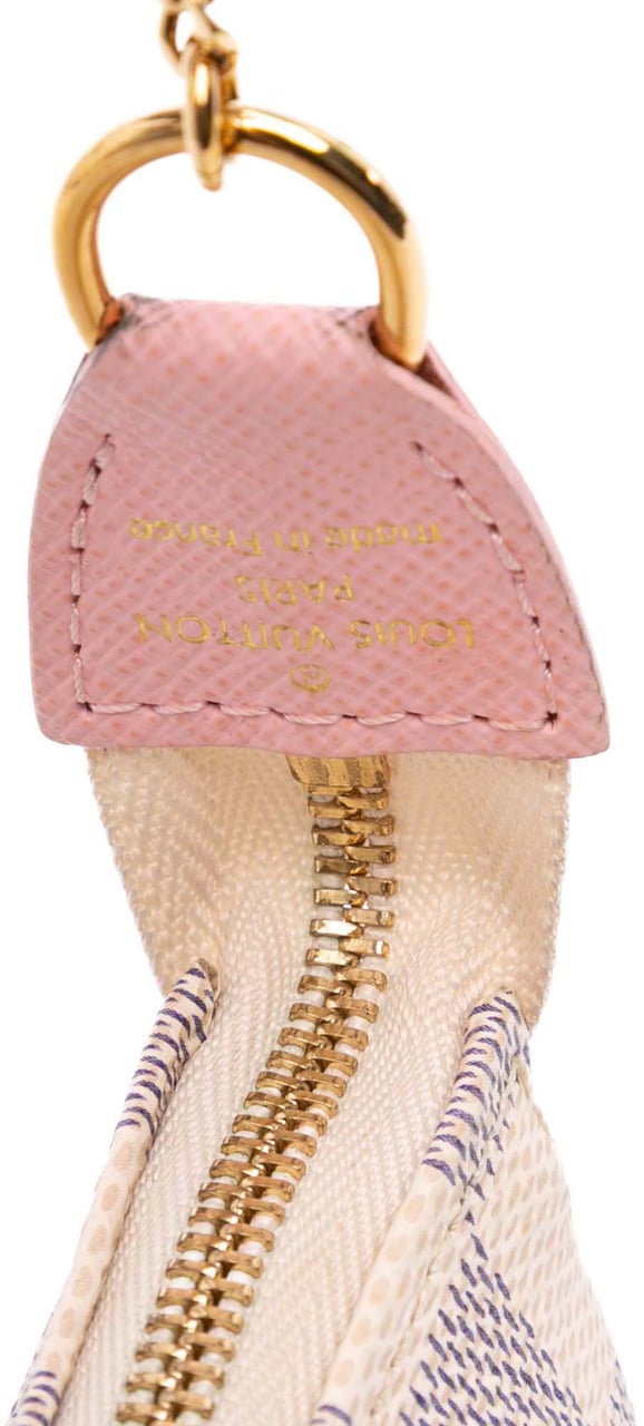 Louis Vuitton Damier Azur Christmas Birds Mini Pochette Accessoires Wit