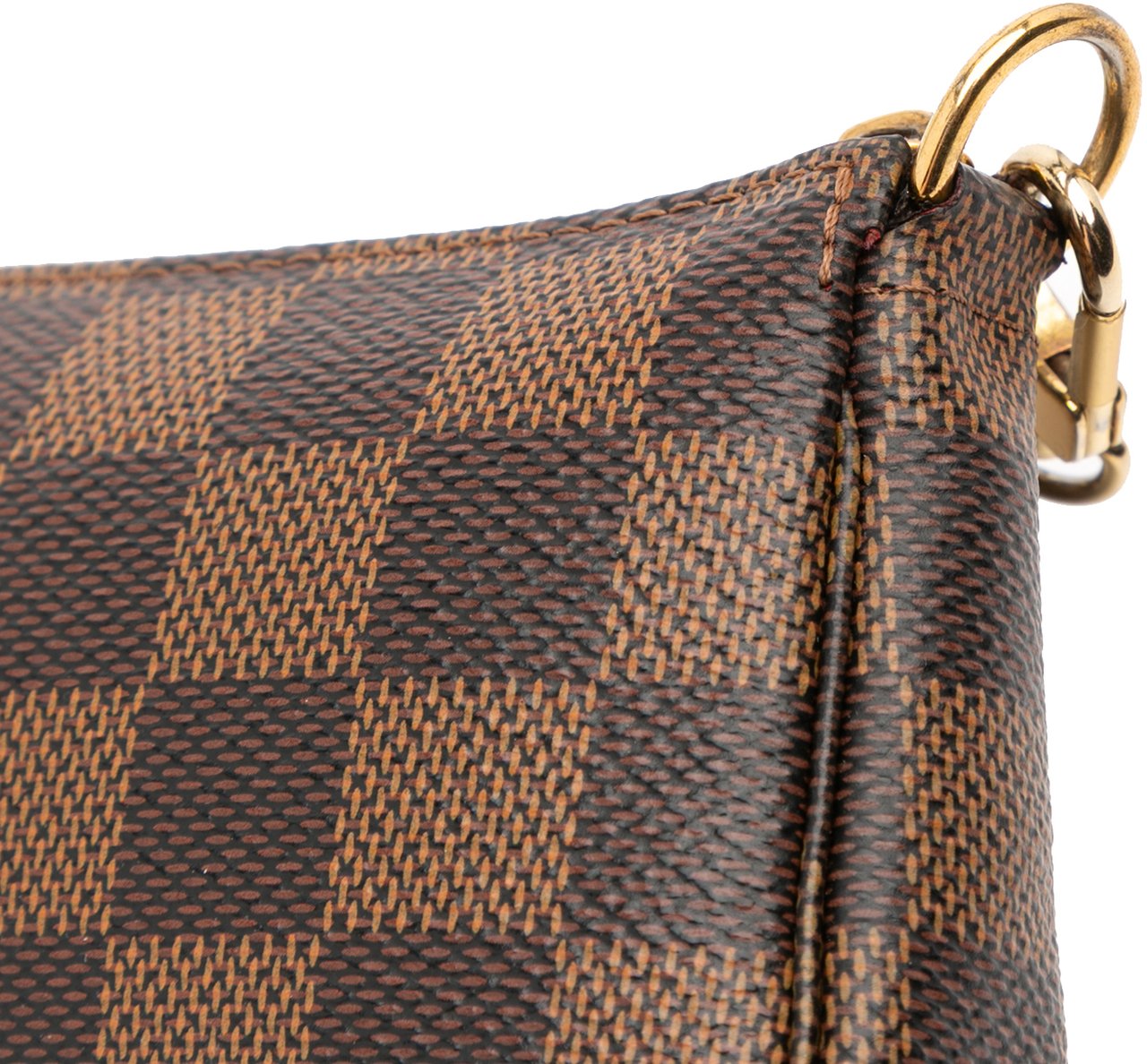 Louis Vuitton Damier Ebene Mini Pochette Accessoires Bruin