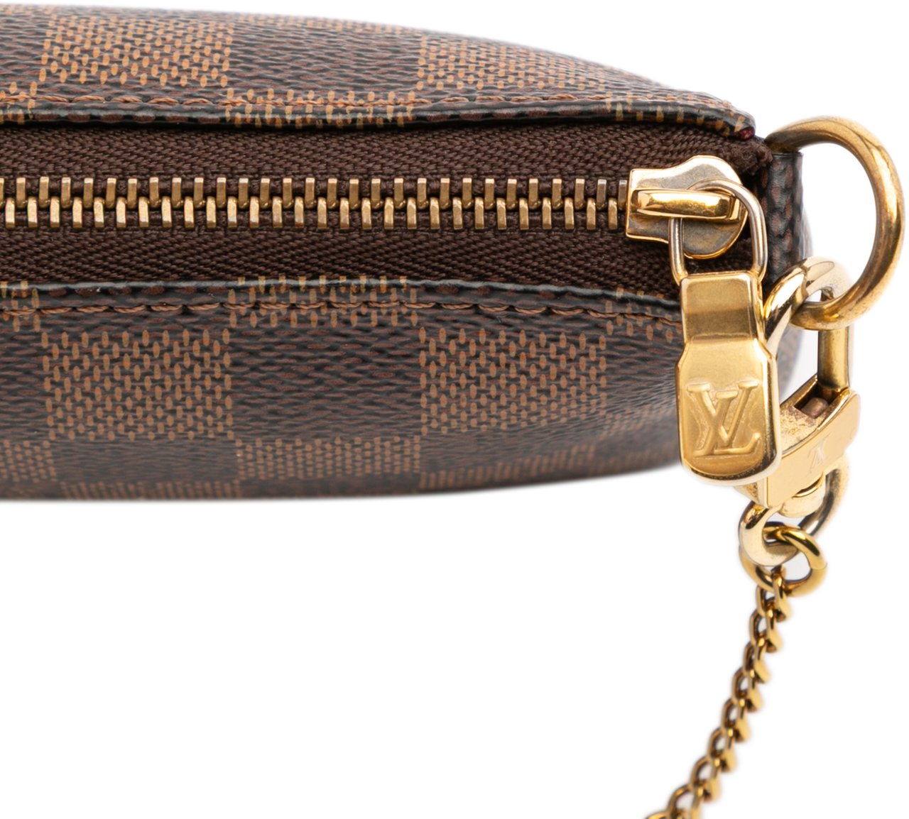 Louis Vuitton Damier Ebene Mini Pochette Accessoires Bruin