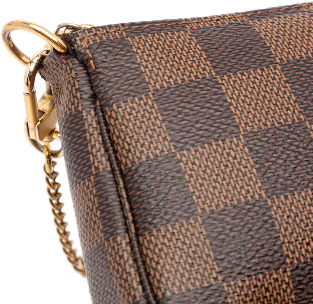 Louis Vuitton Damier Ebene Mini Pochette Accessoires Bruin