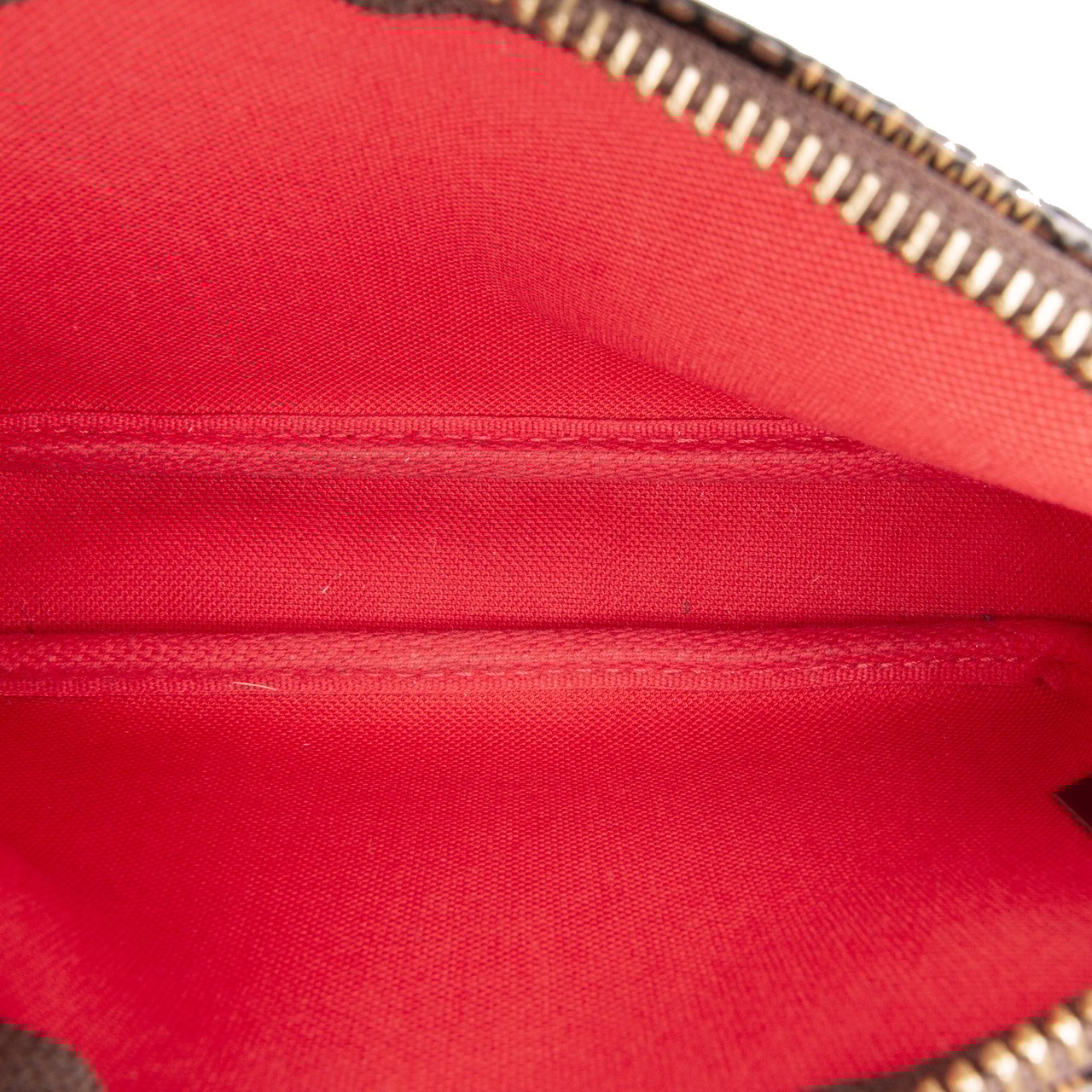 Louis Vuitton Damier Ebene Mini Pochette Accessoires Bruin