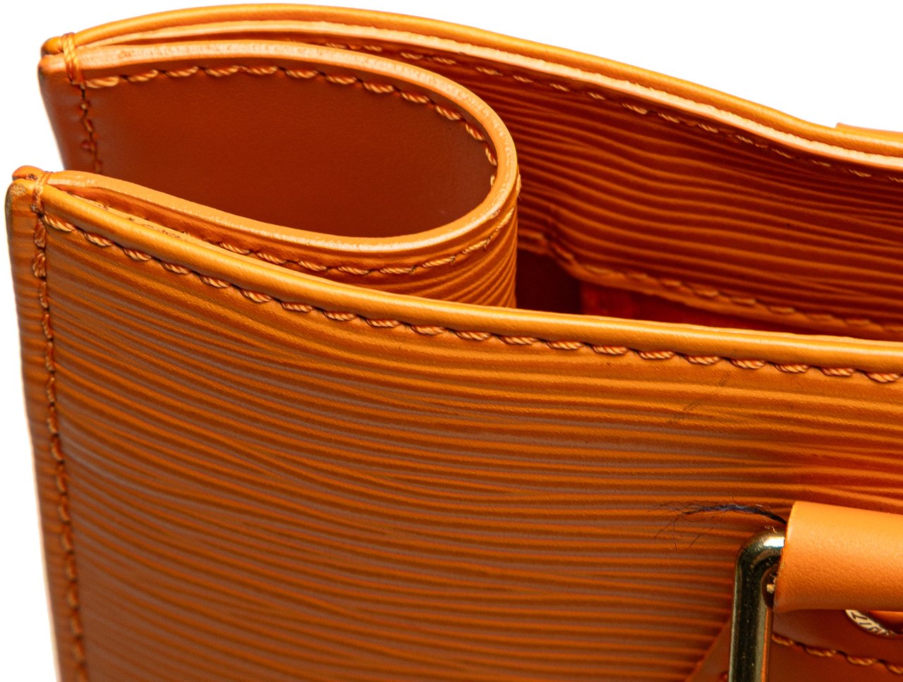 Louis Vuitton Epi Sac Plat PM Oranje