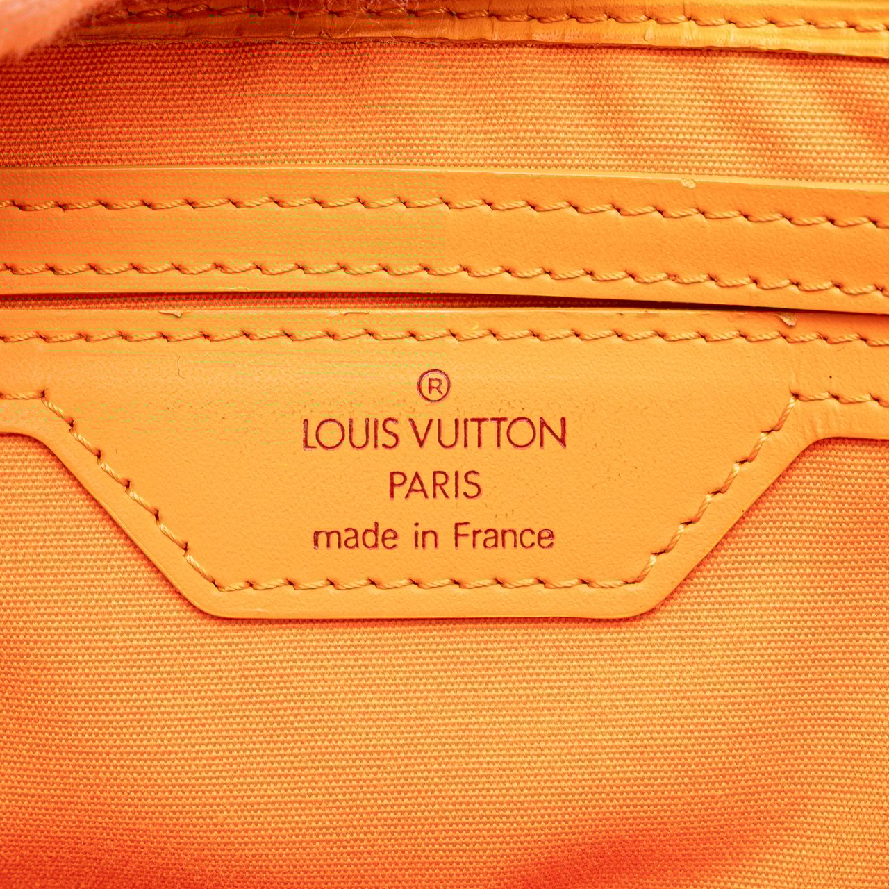 Louis Vuitton Epi Sac Plat PM Oranje