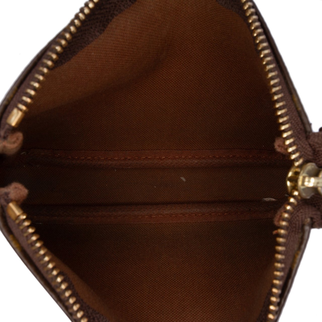 Louis Vuitton Monogram Mini Pochette Accessoires Bruin