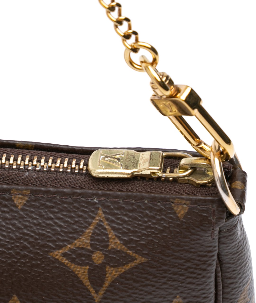 Louis Vuitton Monogram Mini Pochette Accessoires Bruin