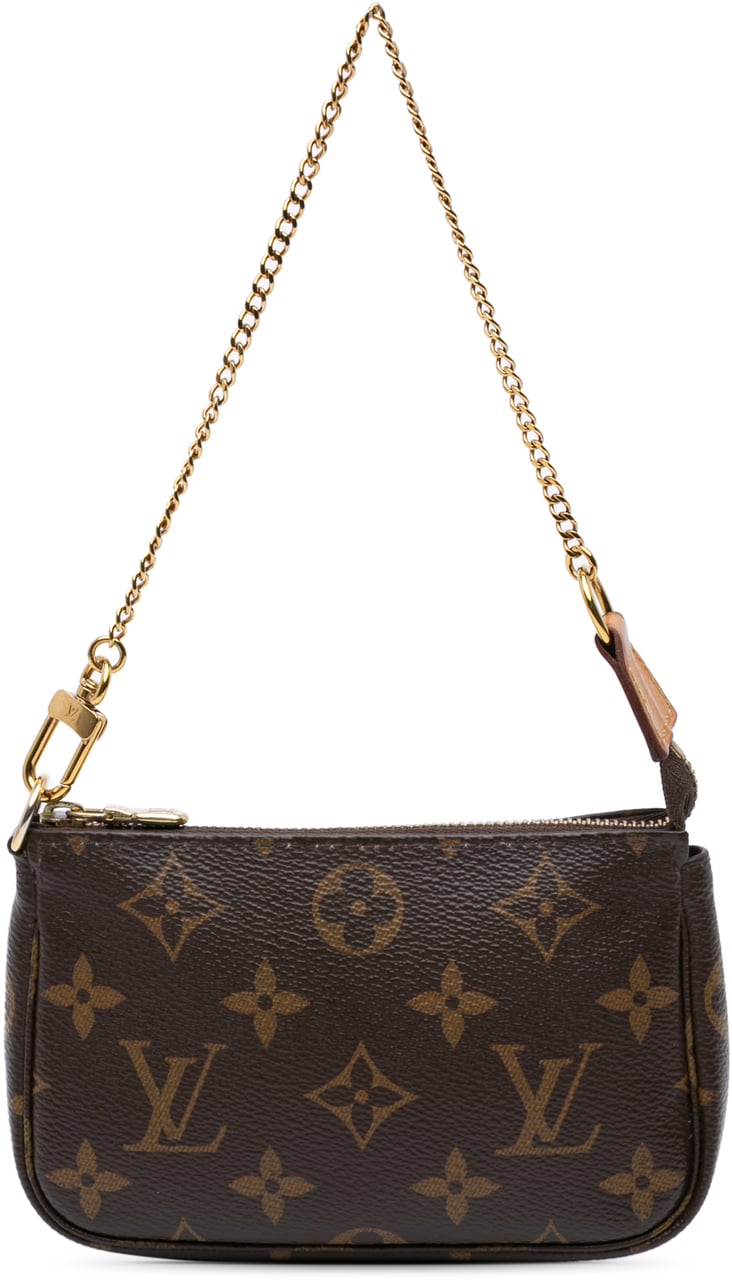 Louis Vuitton Monogram Mini Pochette Accessoires Bruin