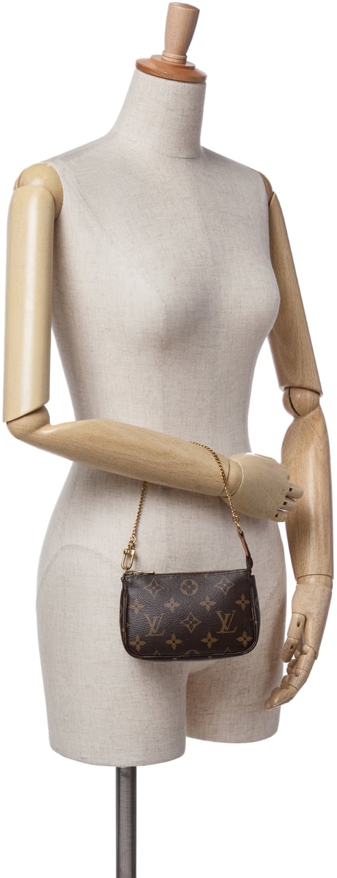 Louis Vuitton Monogram Mini Pochette Accessoires Bruin