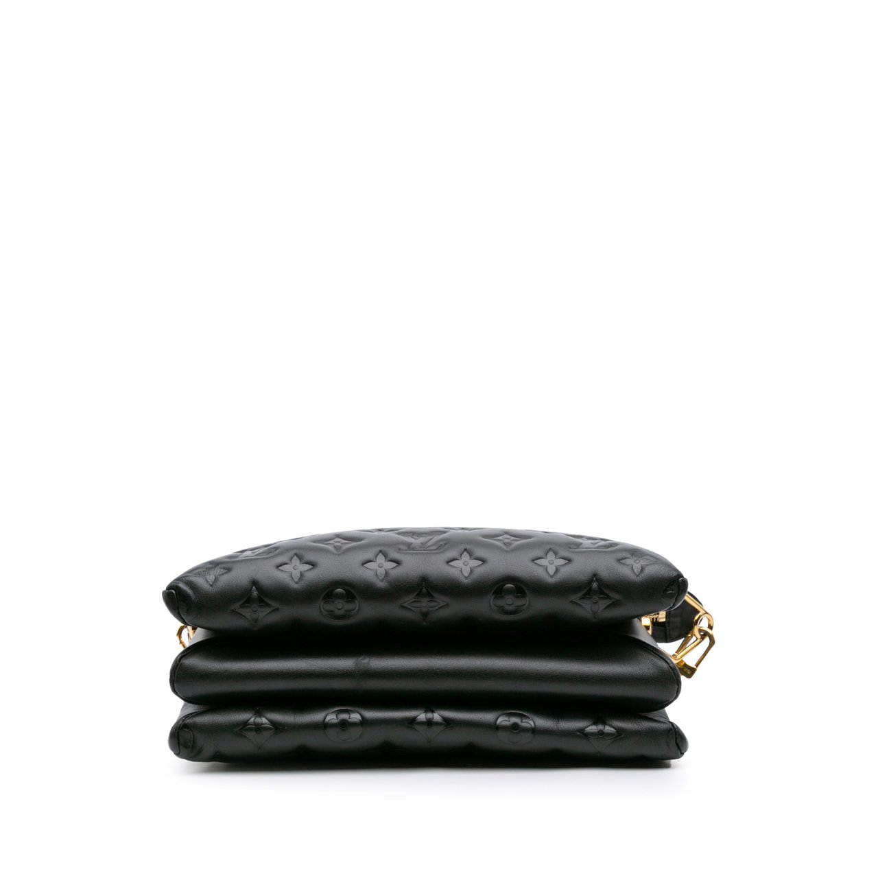 Louis Vuitton Monogram Embossed Puffy Lambskin Coussin PM Zwart