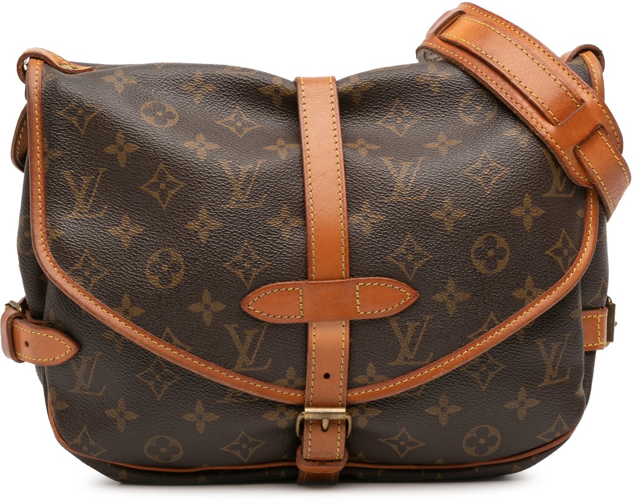 Louis Vuitton Monogram Saumur 30 Bruin