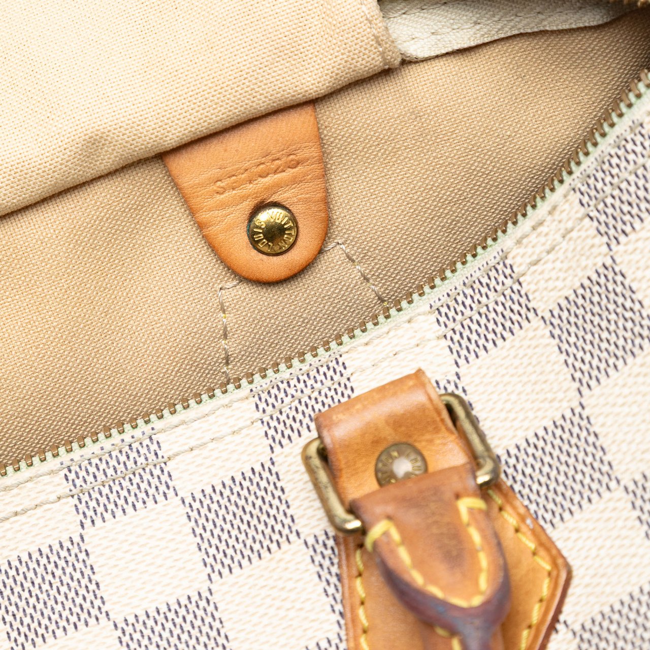 Louis Vuitton Damier Azur Speedy 30 Wit