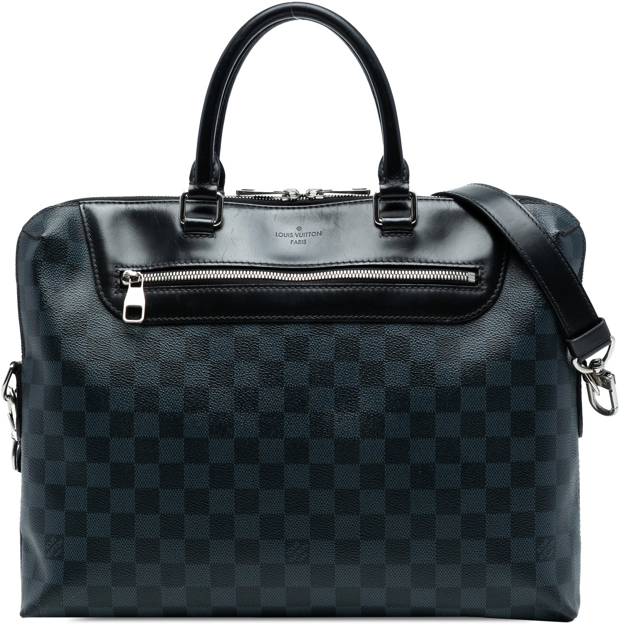 Louis Vuitton Damier Cobalt Porte Documents Jour Blauw