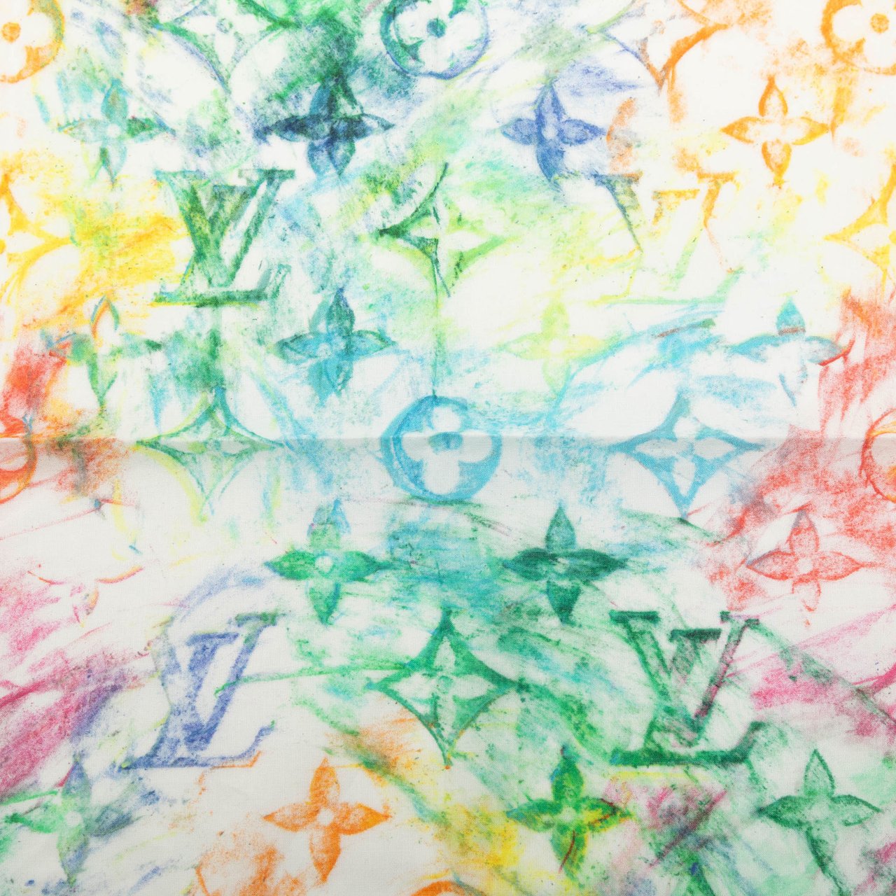 Louis Vuitton Virgil Abloh Monogram Watercolor Bandana and Mask Set Wit