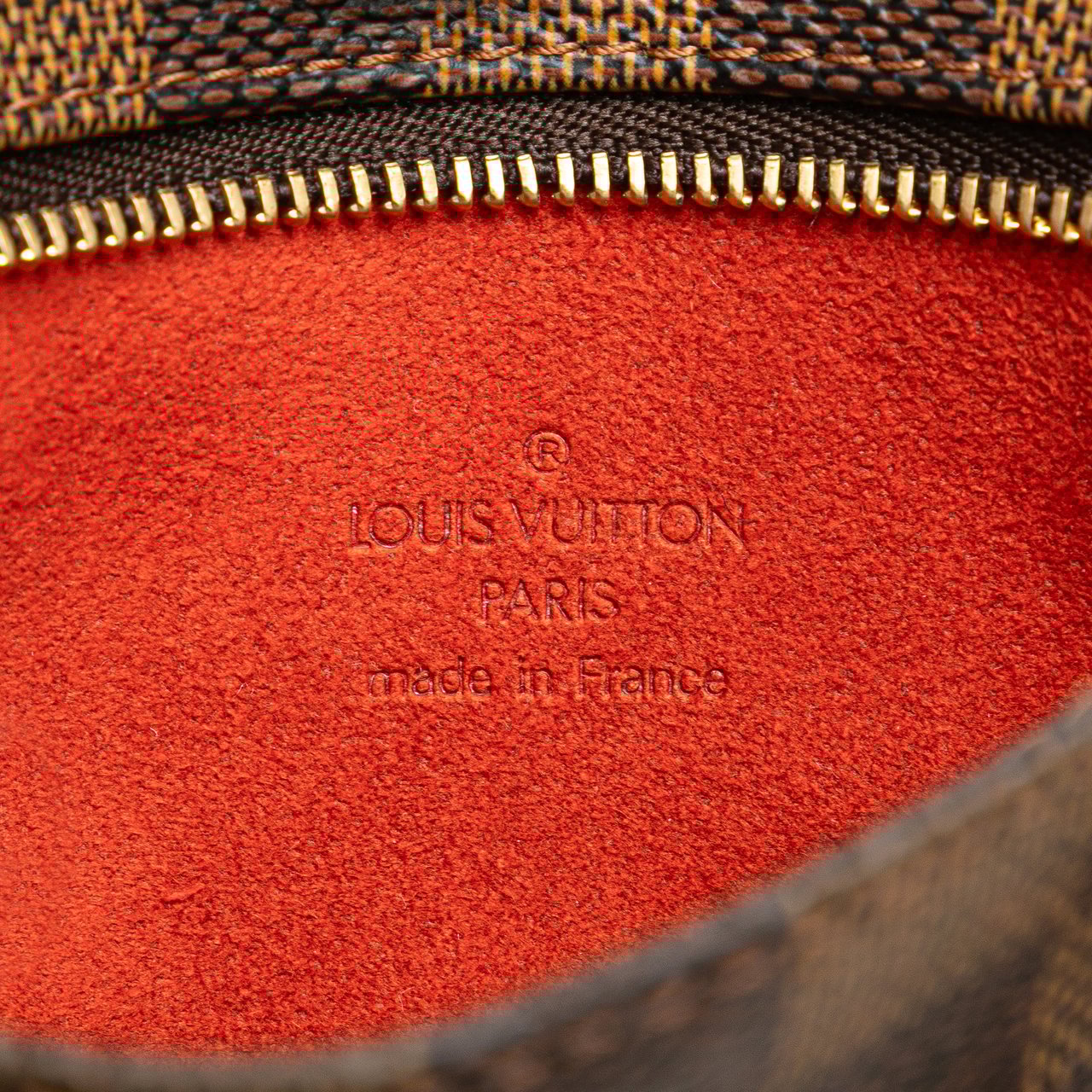 Louis Vuitton Damier Ebene Manosque Pochette Bruin