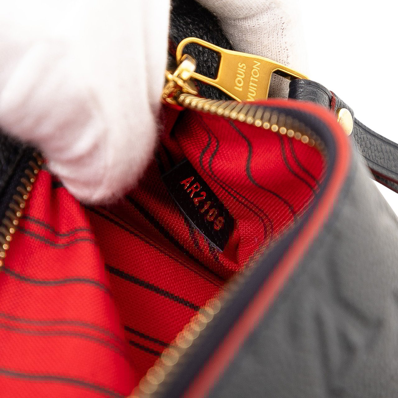 Louis Vuitton Monogram Empreinte Pochette Metis Blauw