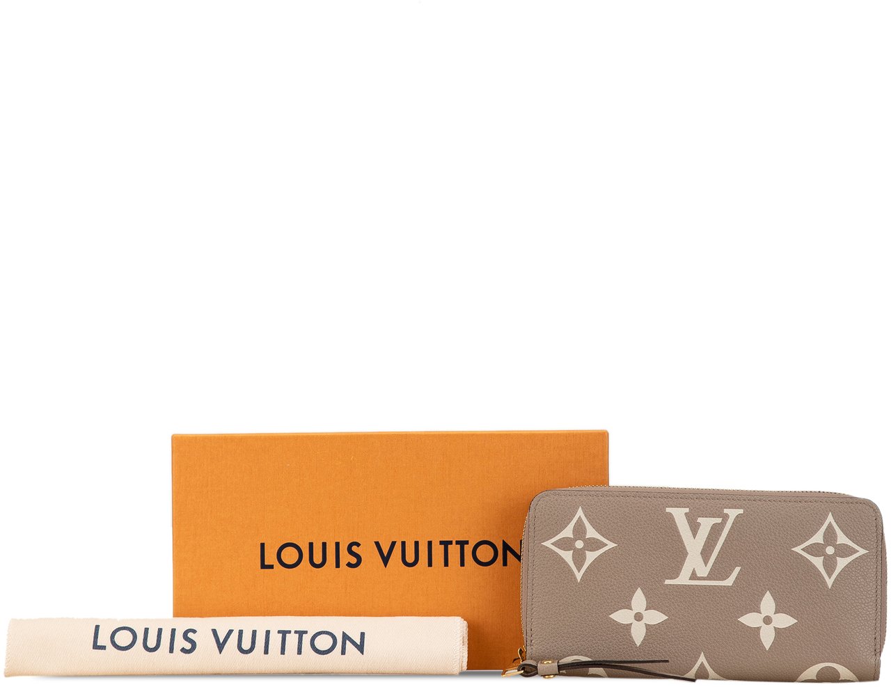 Louis Vuitton Monogram Giant Empreinte Zippy Wallet Bruin