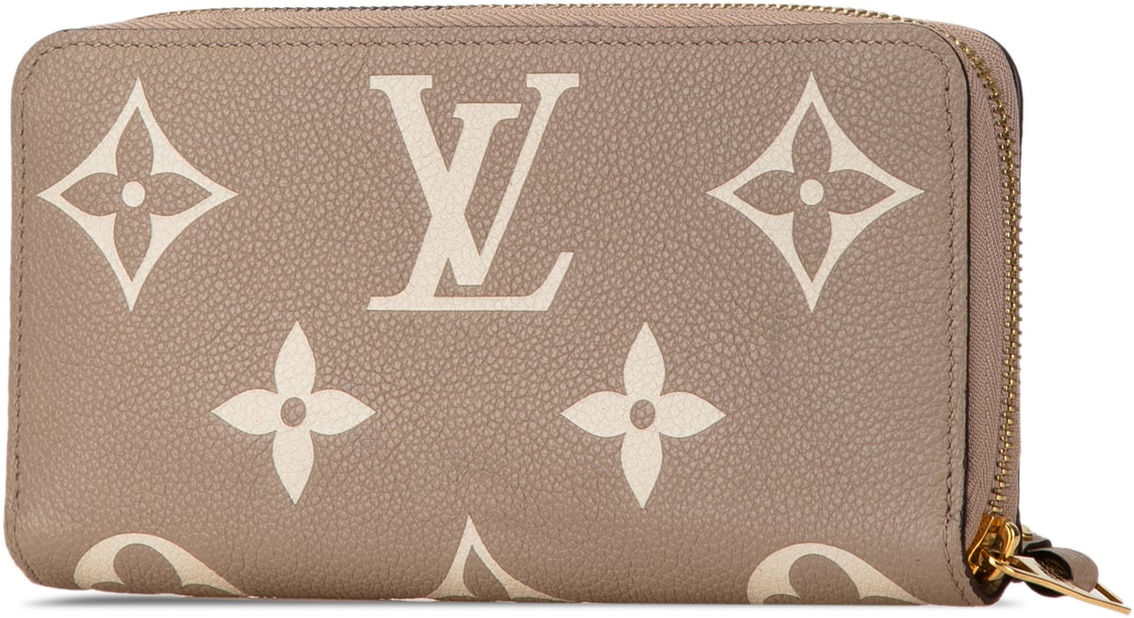Louis Vuitton Monogram Giant Empreinte Zippy Wallet Bruin