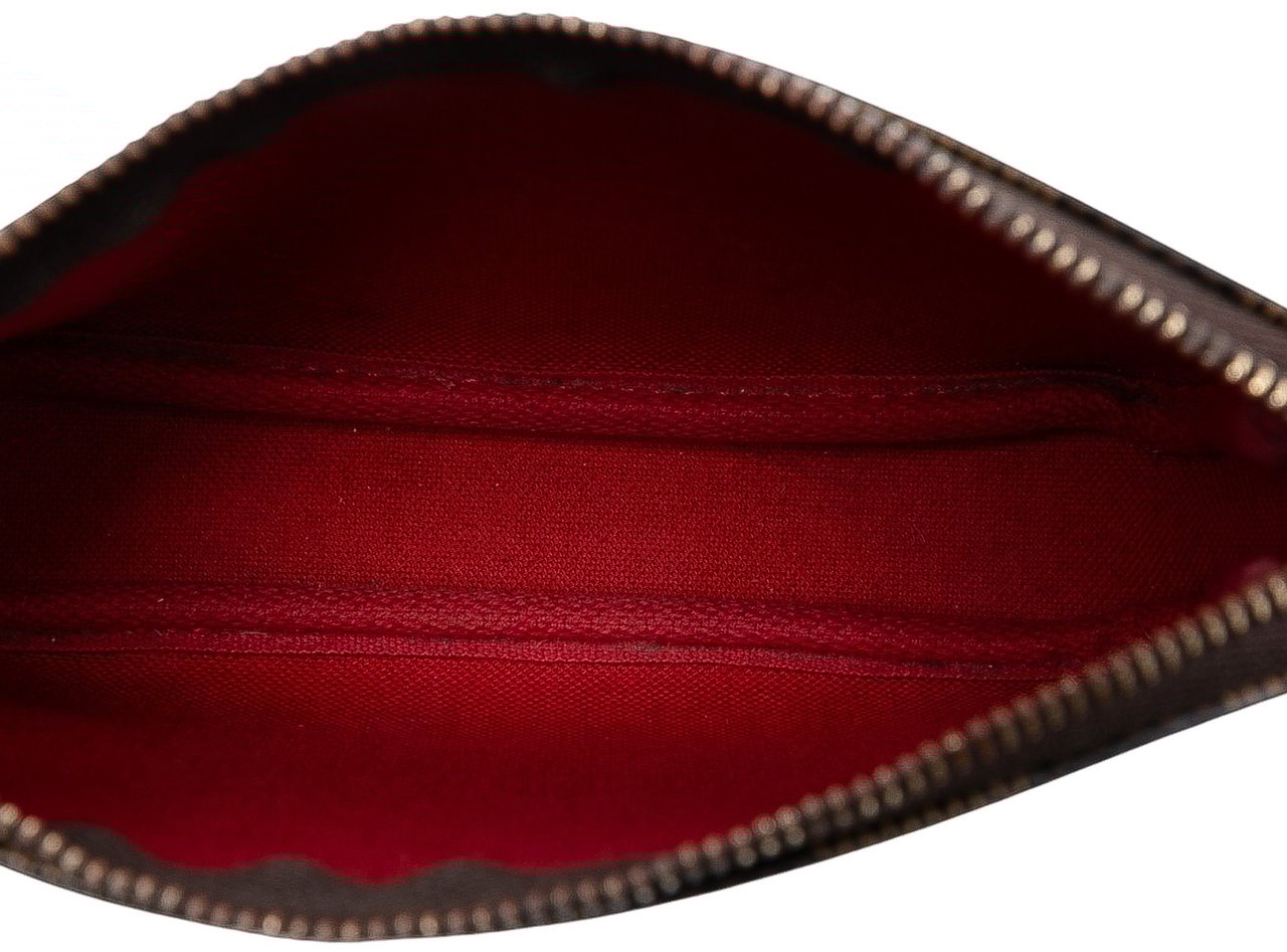 Louis Vuitton Damier Ebene Mini Pochette Accessoires Bruin