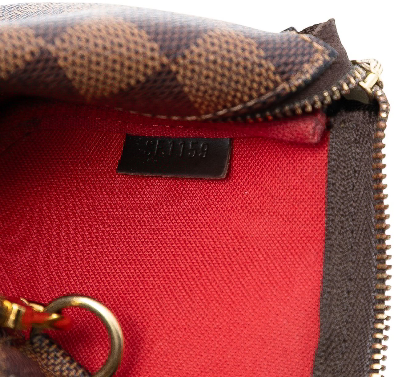 Louis Vuitton Damier Ebene Mini Pochette Accessoires Bruin