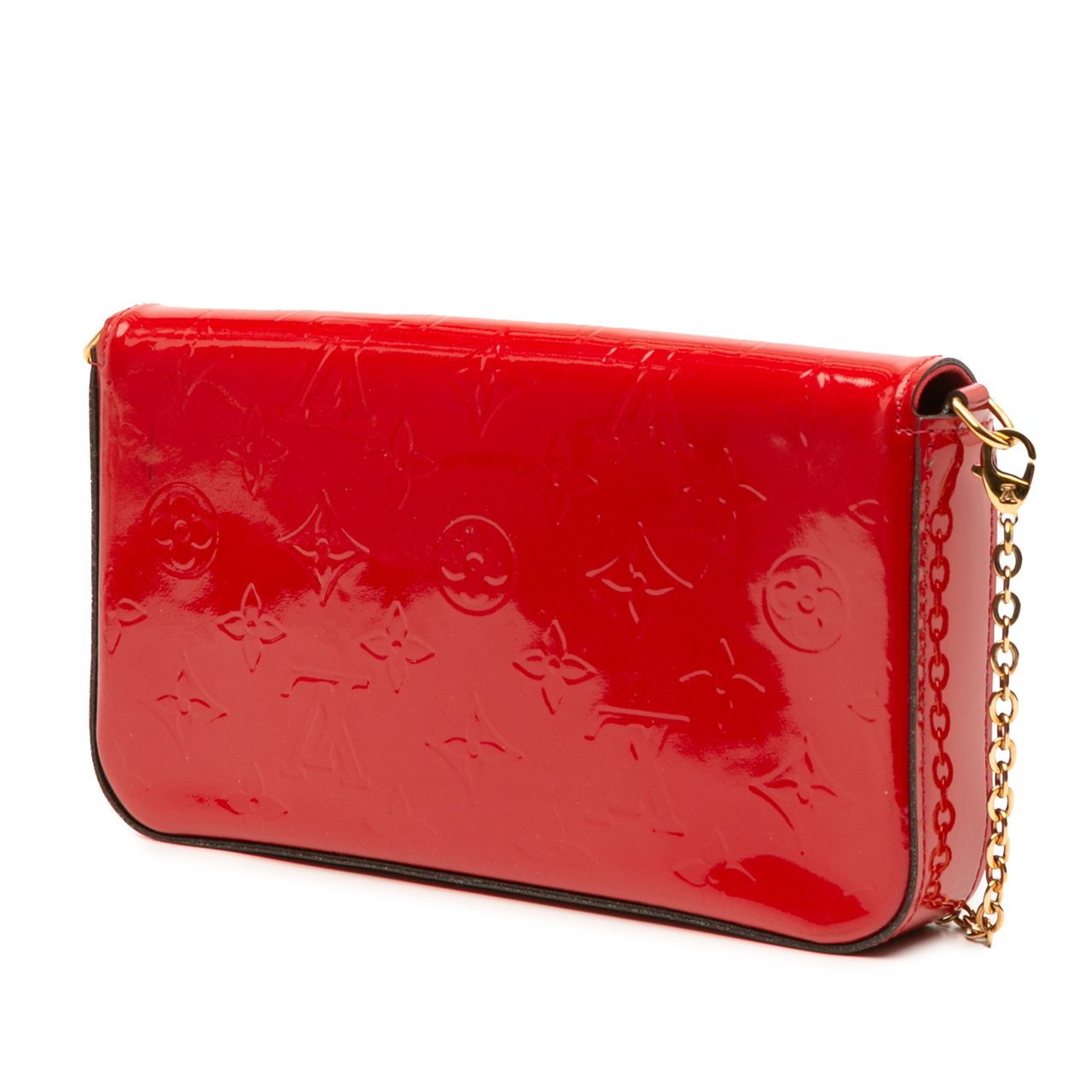 Louis Vuitton Monogram Vernis Pochette Felicie Rood