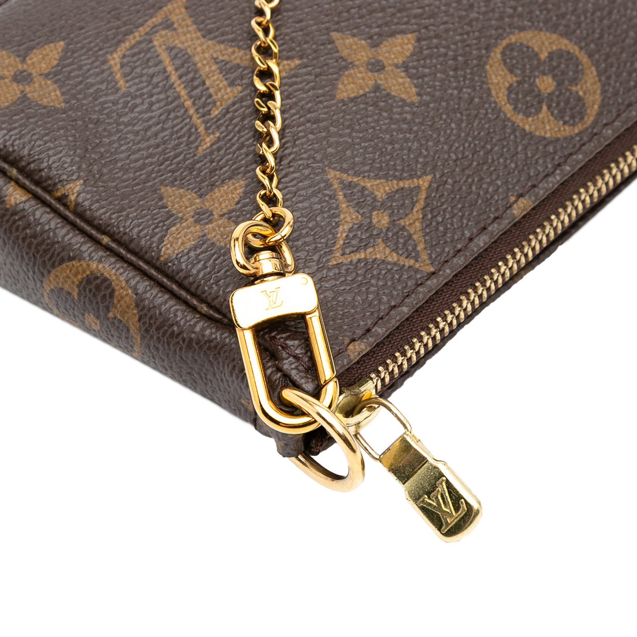 Louis Vuitton Monogram Giraffe Christmas Mini Pochette Accessoires Bruin