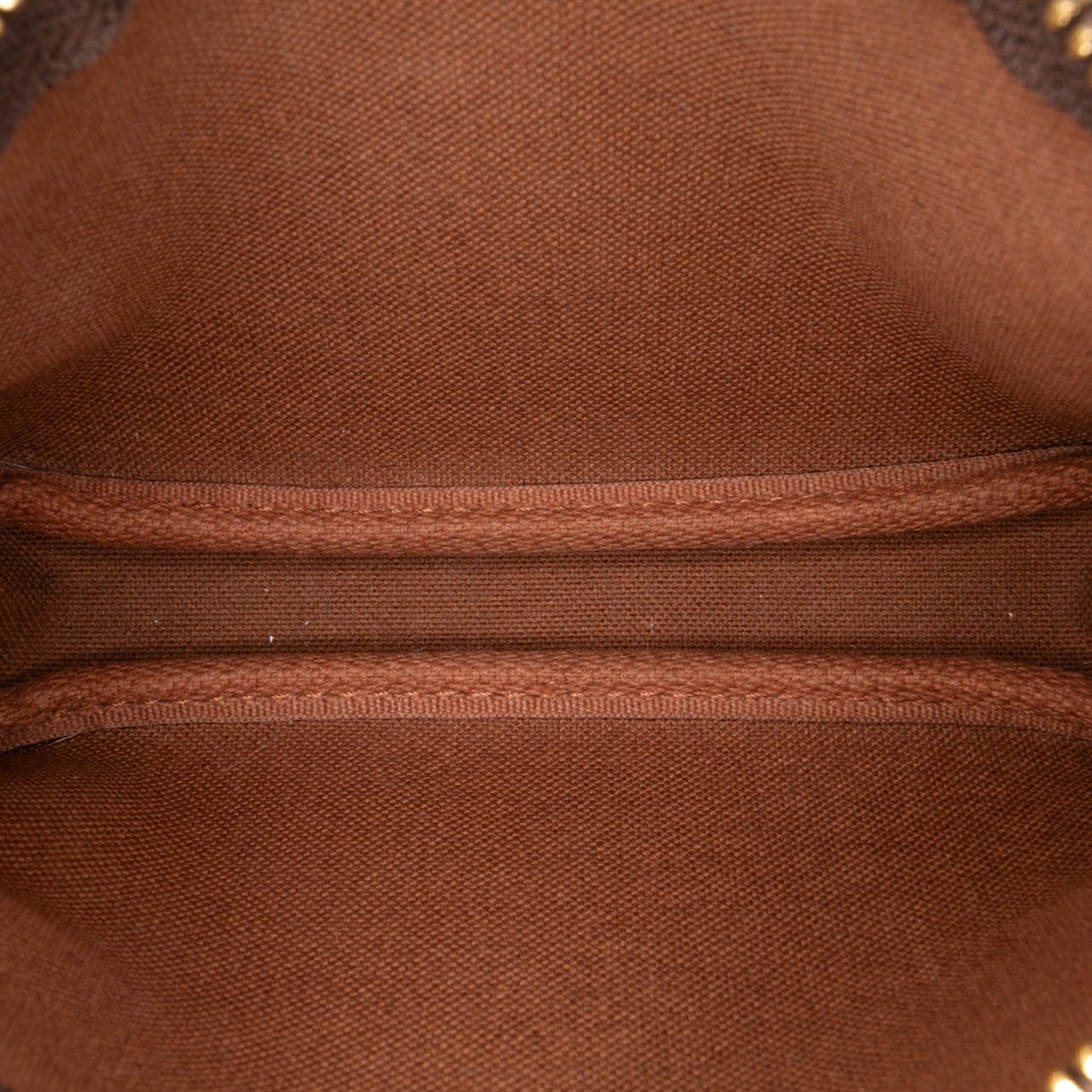 Louis Vuitton Monogram Giraffe Christmas Mini Pochette Accessoires Bruin